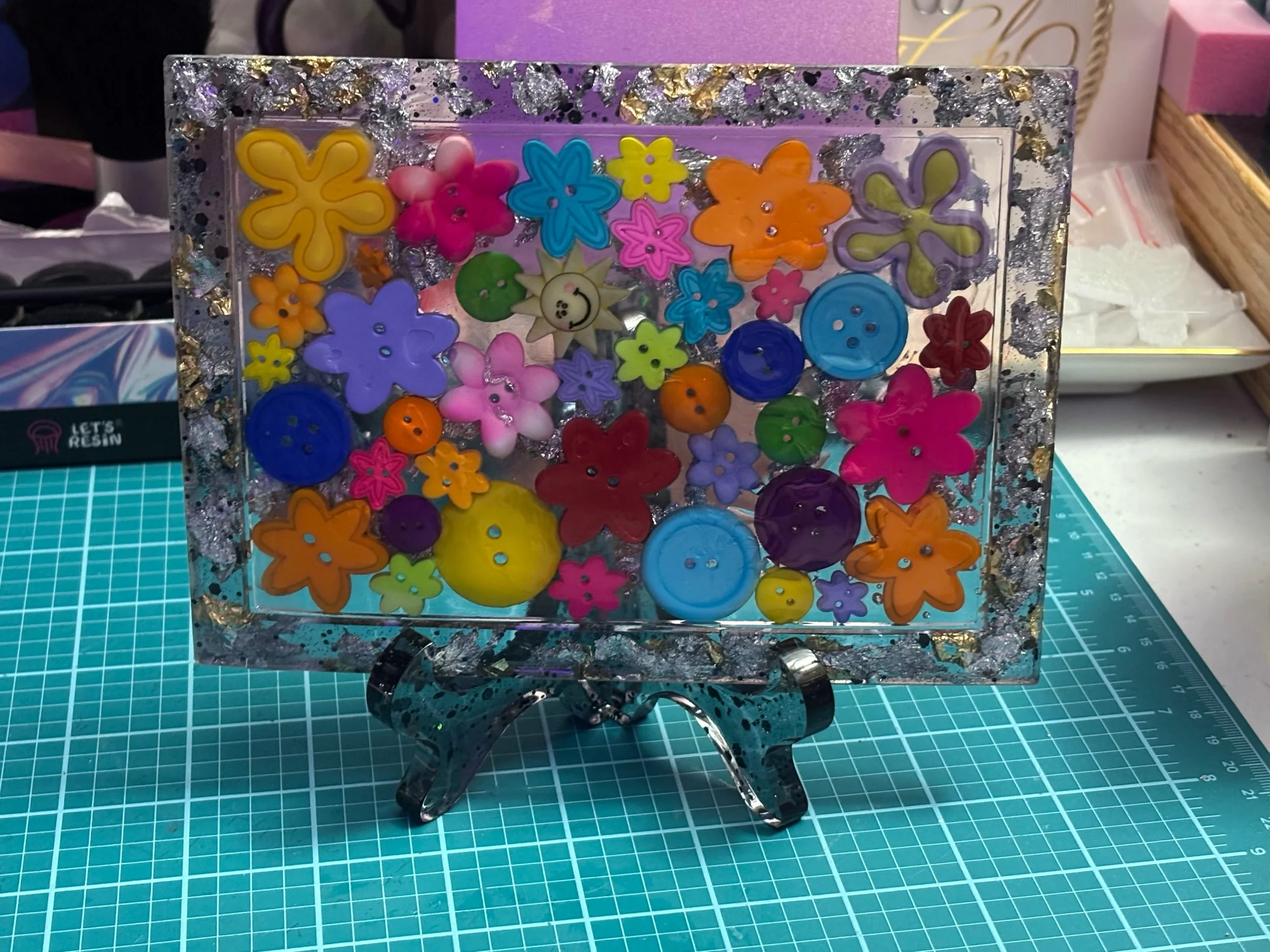 "Bloom with Purpose" Decorative Resin Art