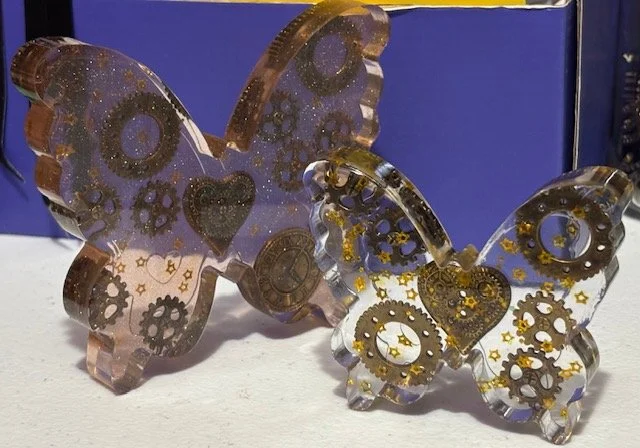 Steampunk Butterfly Resin Desk figurines