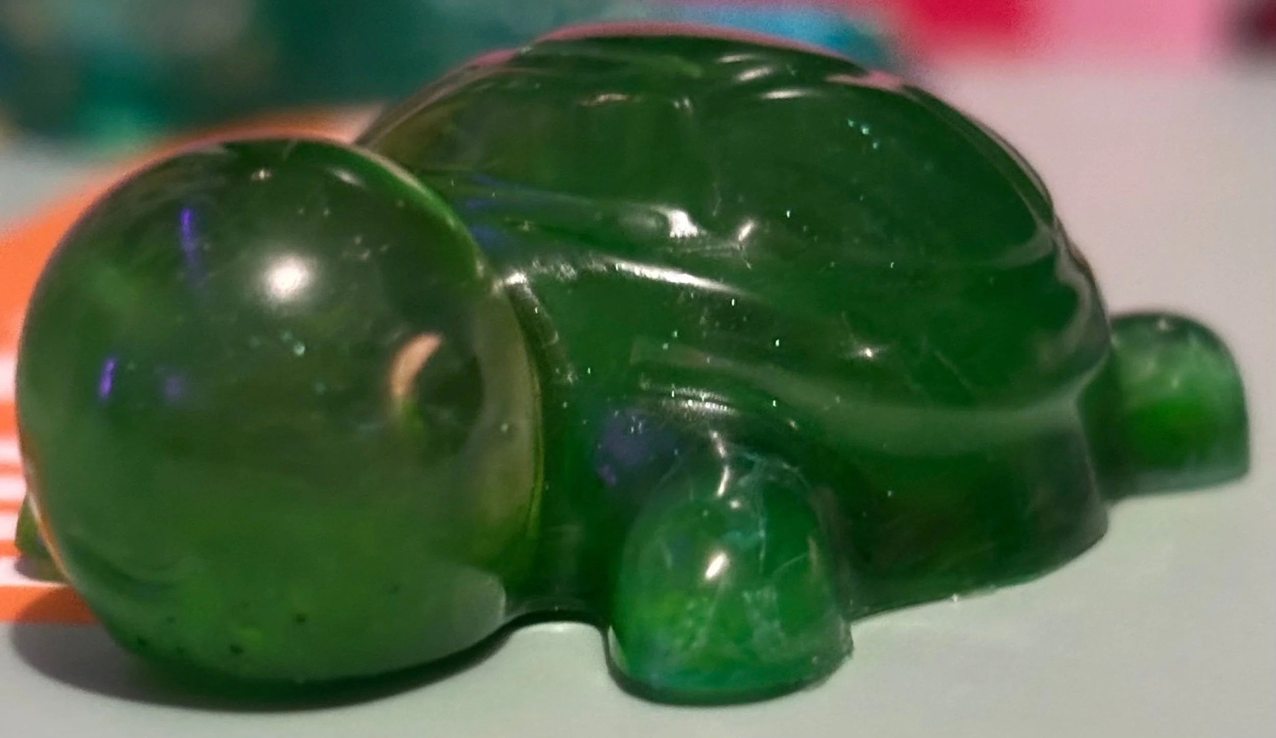Green Turtle Resin Figurine