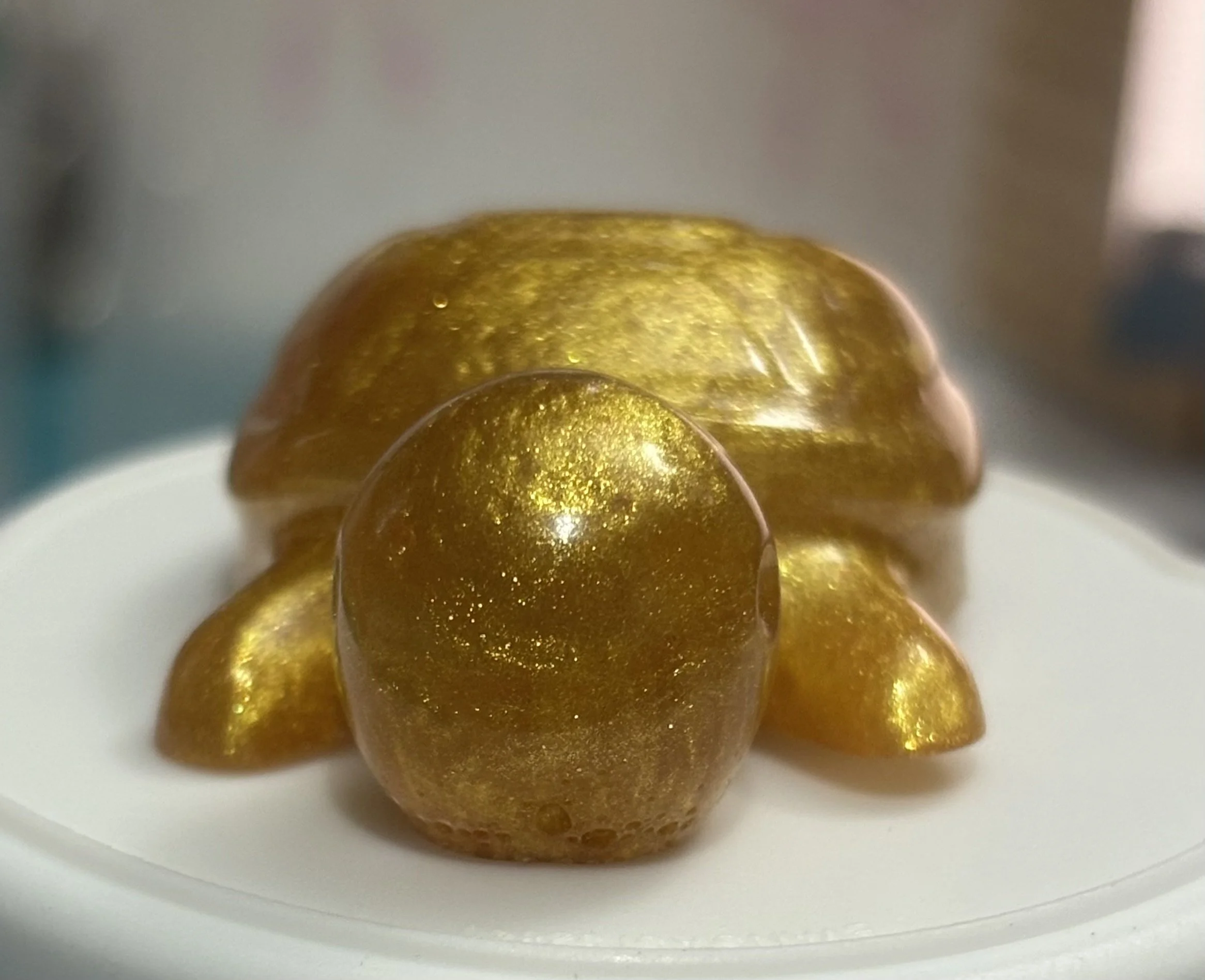 Golden Tortoise desk Ornament