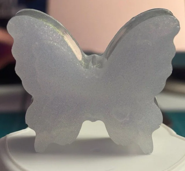 Iridescent Butterfly Desk Ornament