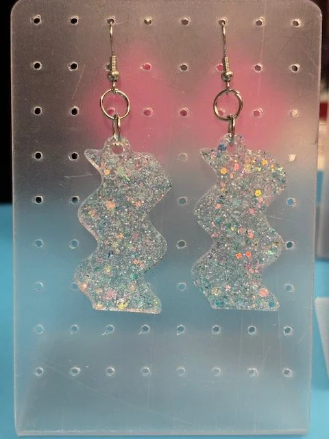 Glitter Twist Earrings
