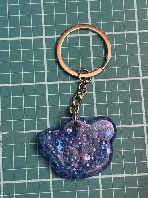 Galaxy Glitter Keychain