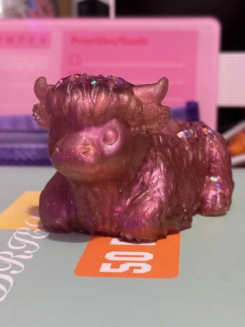 Desk Buddy figurine - Highland Cow