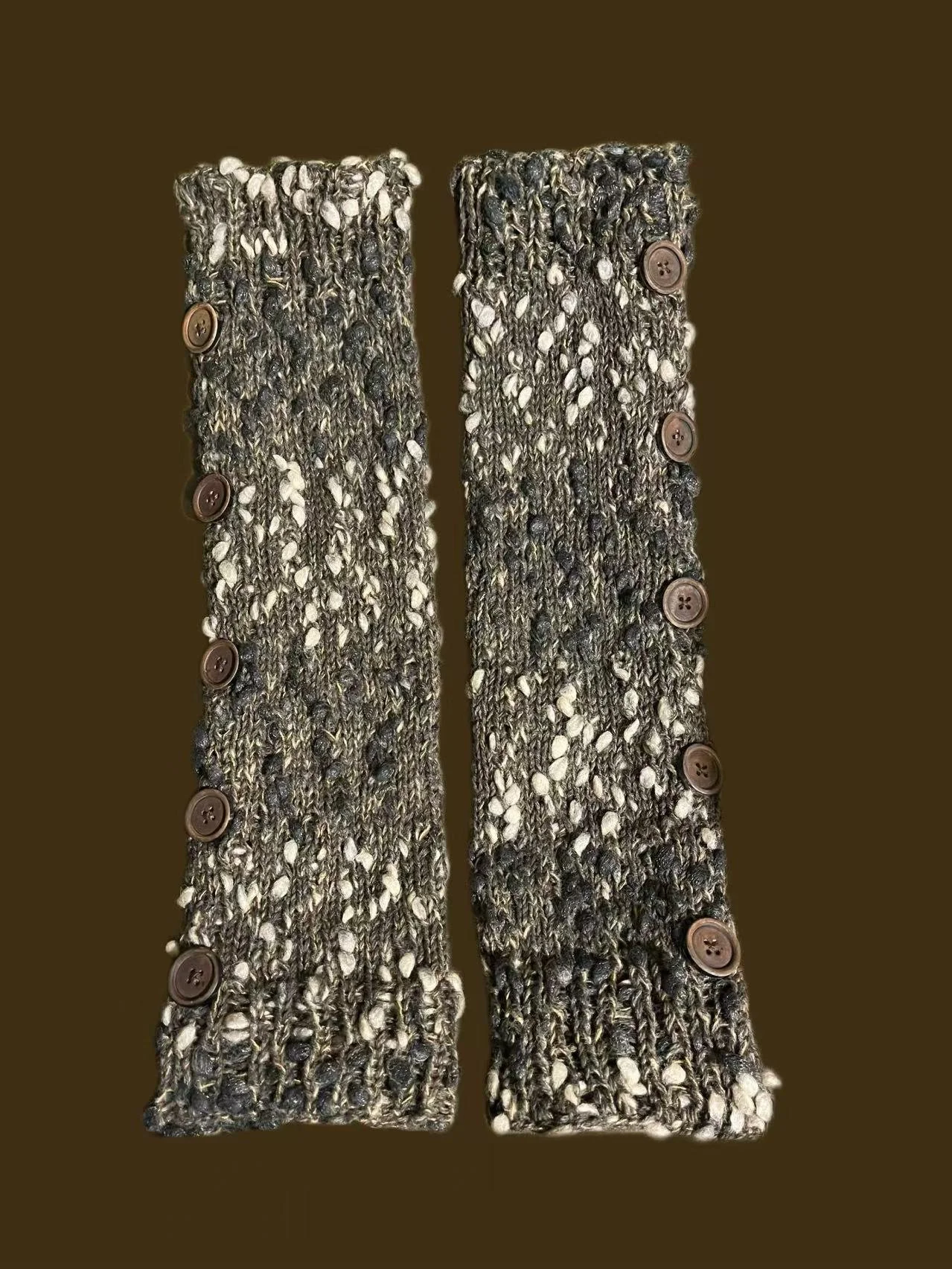 Seaweed Button-up Leg Warmers