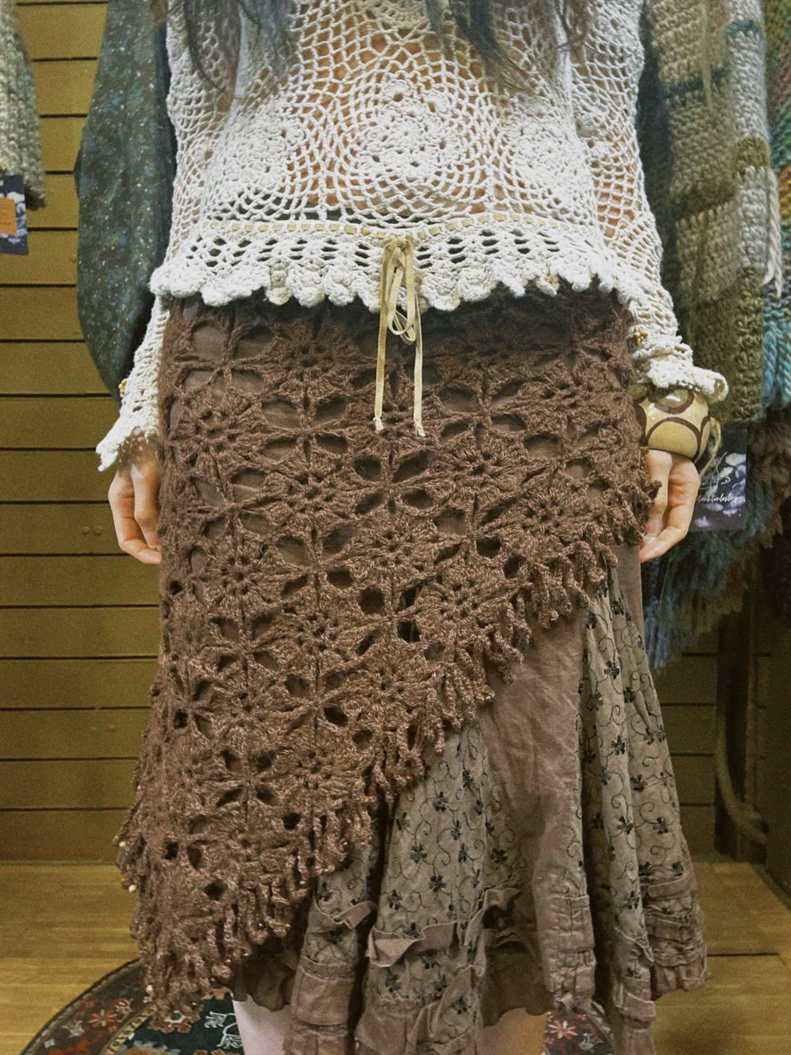 Chocolate Lava Scarf, Shawl, or Wrap Skirt