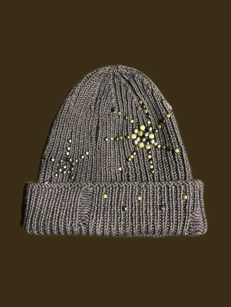 Botanical-Dyed Dusky Purple Beanie