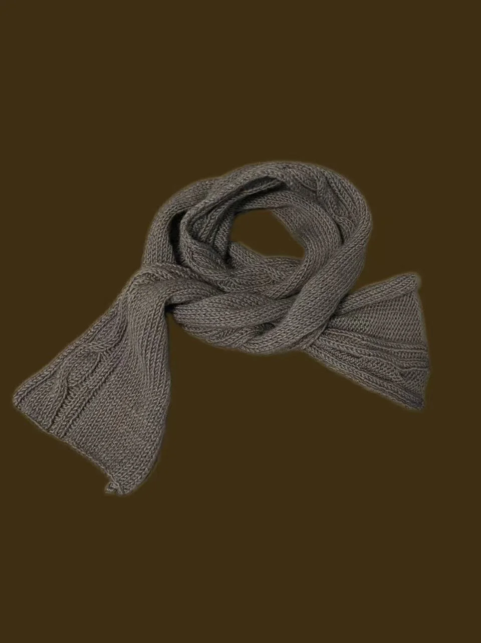 Botanical-dyed Faded Green Scarf