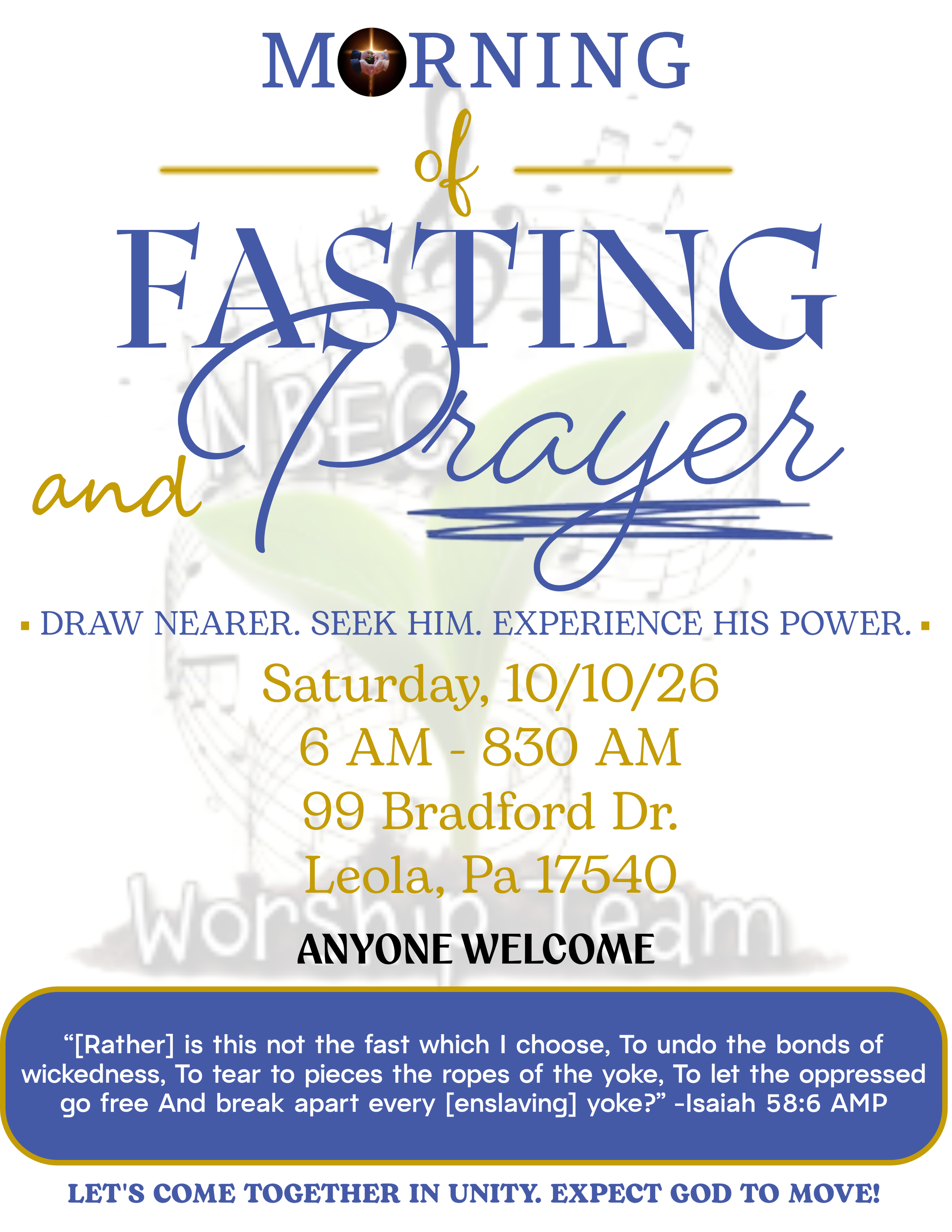 Fasting &amp; Prayer