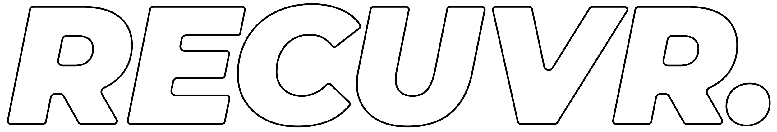 RECUVR logo - Premium sauna and cold plunge hire UK.