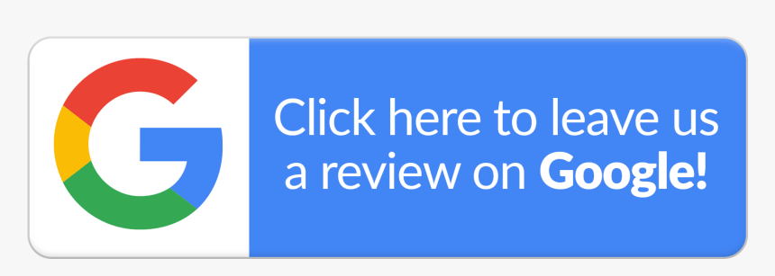 A Google-branded graphic with the Google logo on the left and a blue button that says, "Click here to leave us a review on Google!"