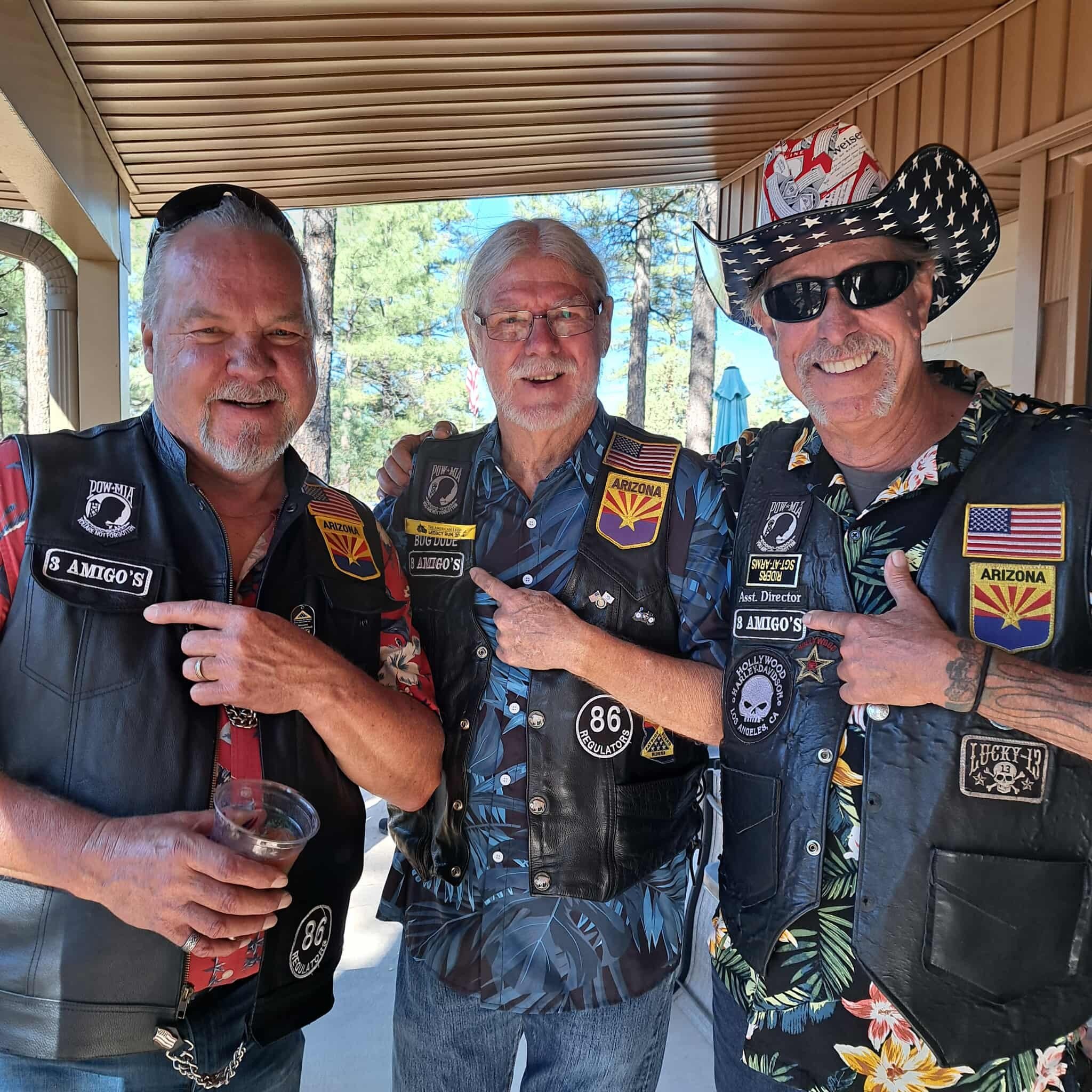 The Amigos: Jack Yaw, Terry Rutherford and Phil Williams