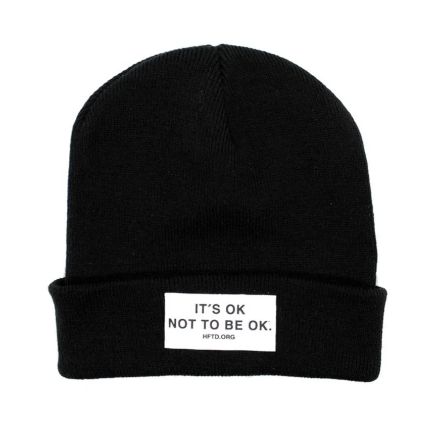 IT'S OK NOT TO BE OK Beanie - Black