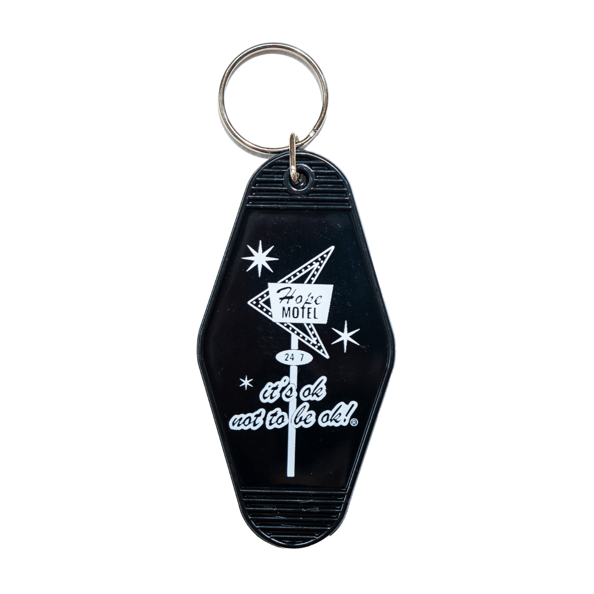 Hope Motel - Retro Resource Compass Keychain