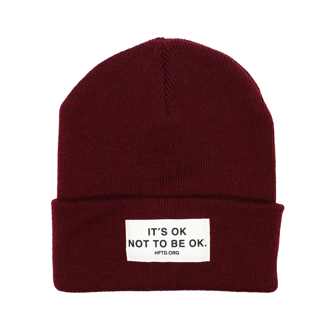 IT'S OK NOT TO BE OK Beanie - Red