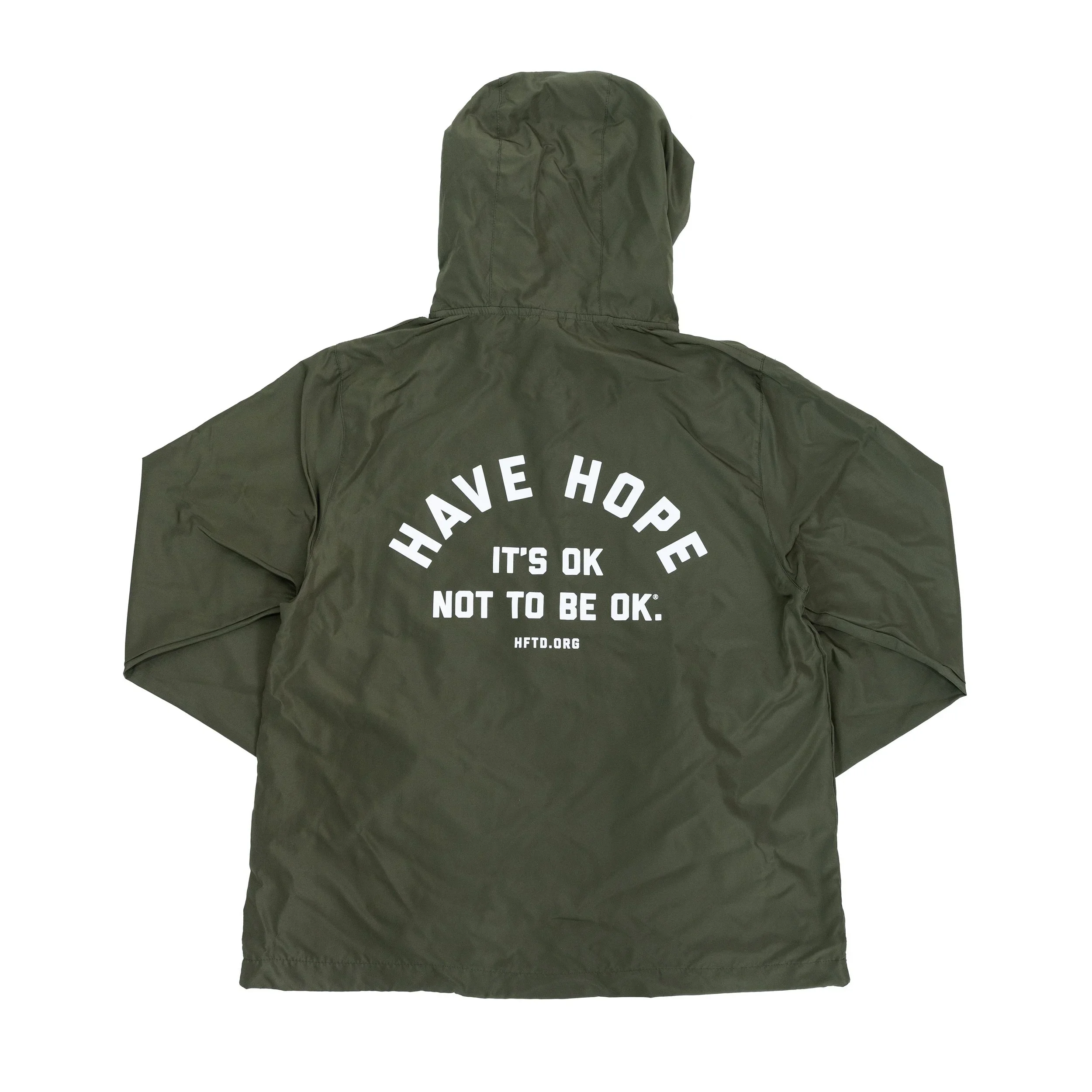 Have Hope - Army Green Windbreaker