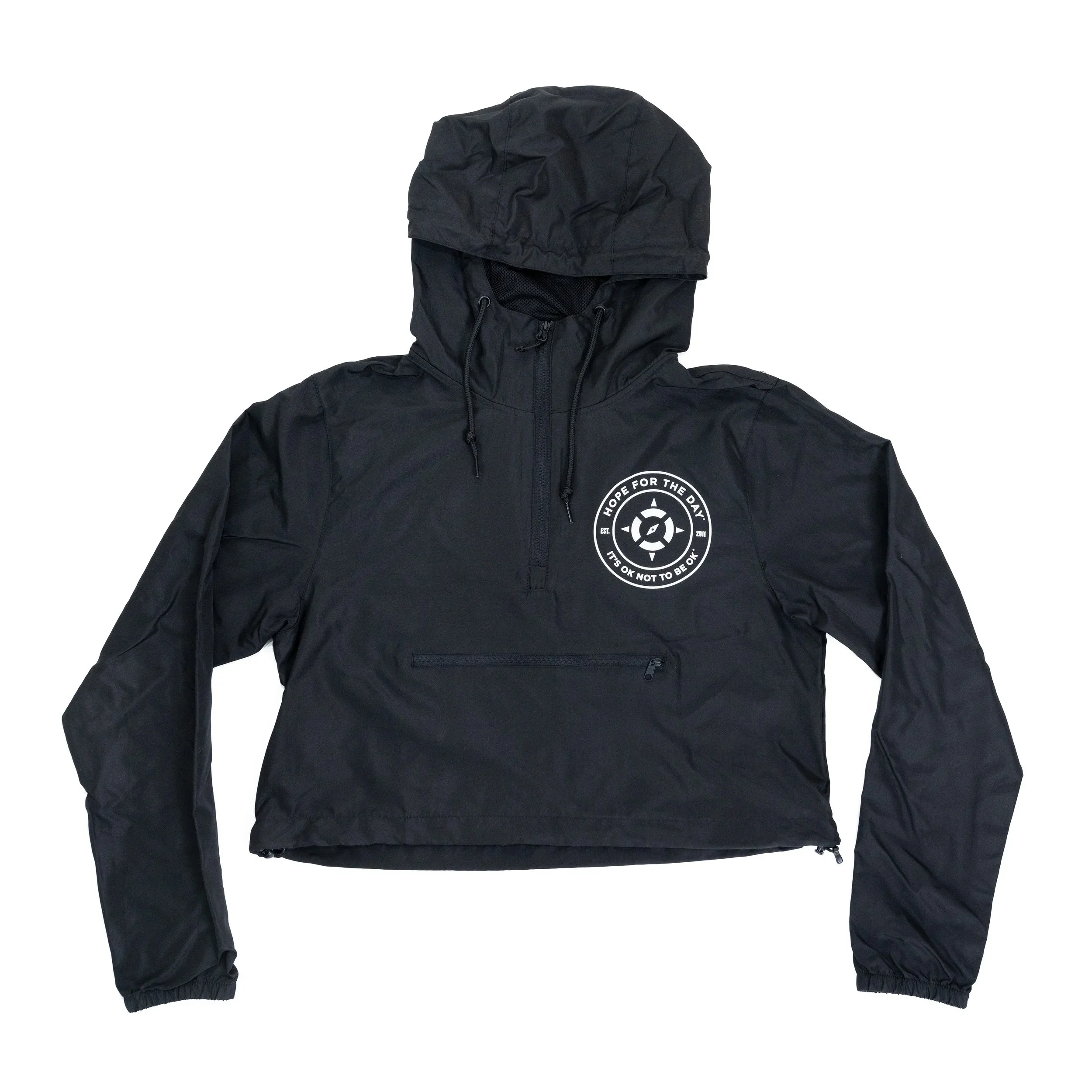 Have Hope - Black Windbreaker - CROPPED FIT