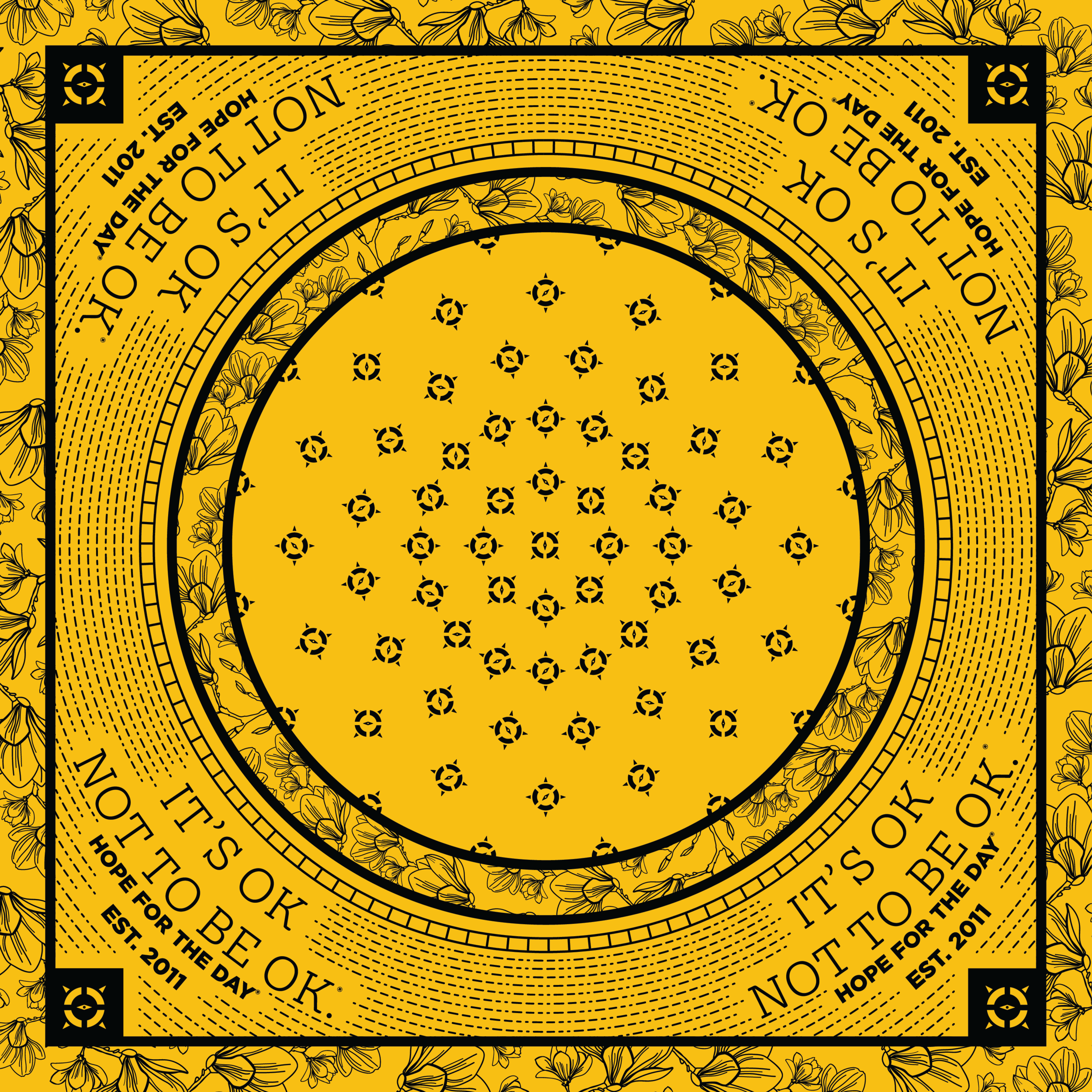 IT'S OK Yellow Bandana