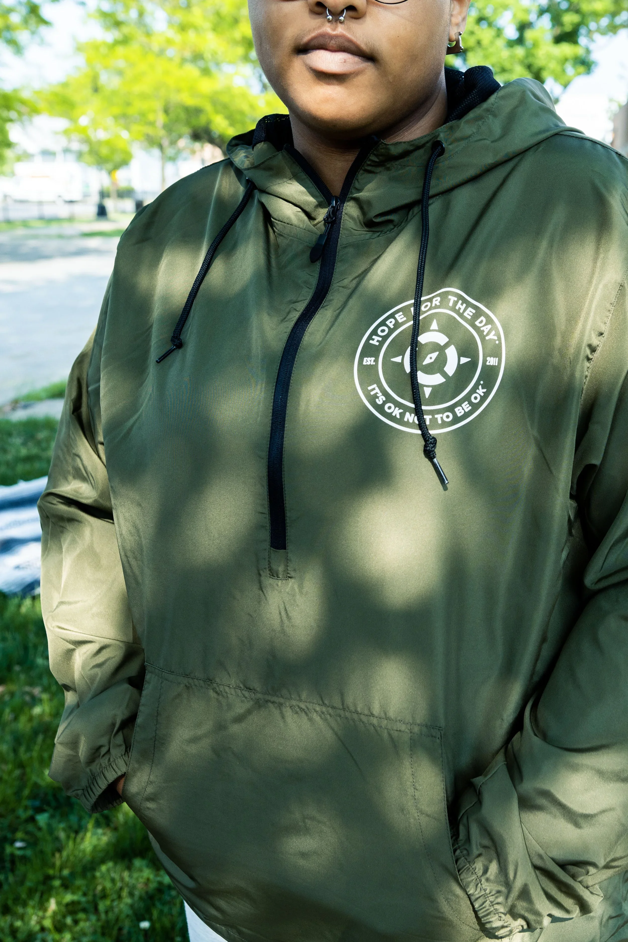 Have Hope - Army Green Windbreaker