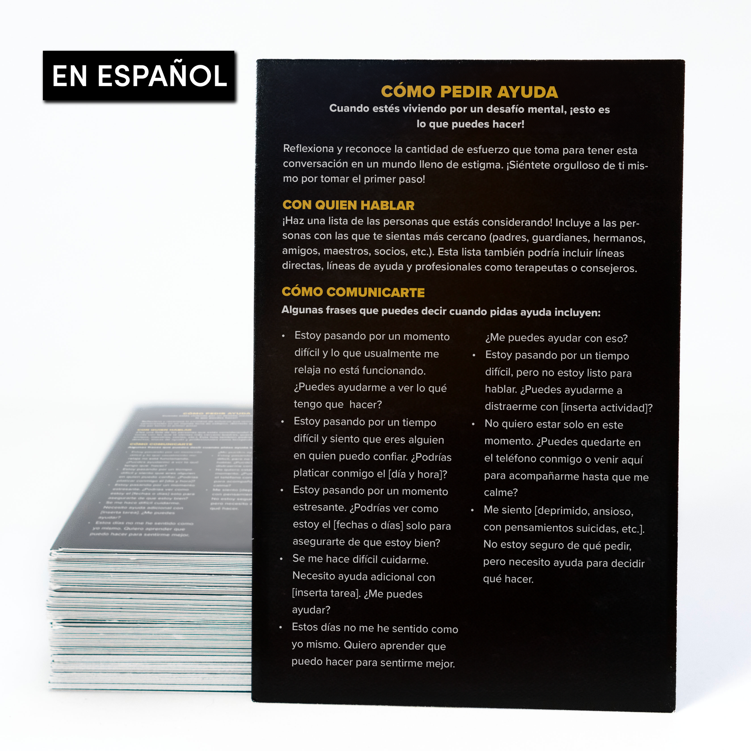 "Cómo Pedir Ayuda" Tarjeta Rápida
