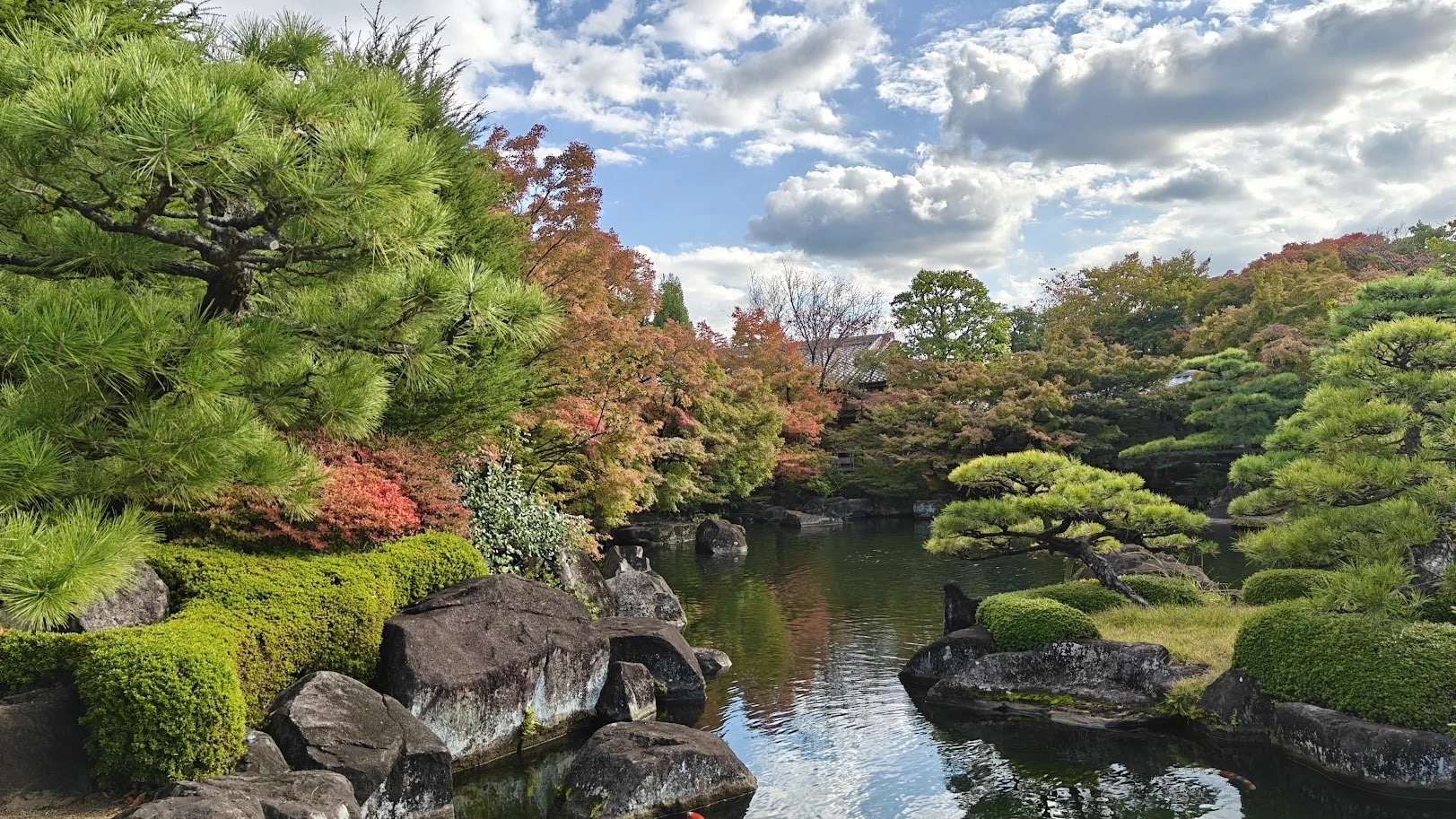 Serene Japanese garden, Solace, Calm