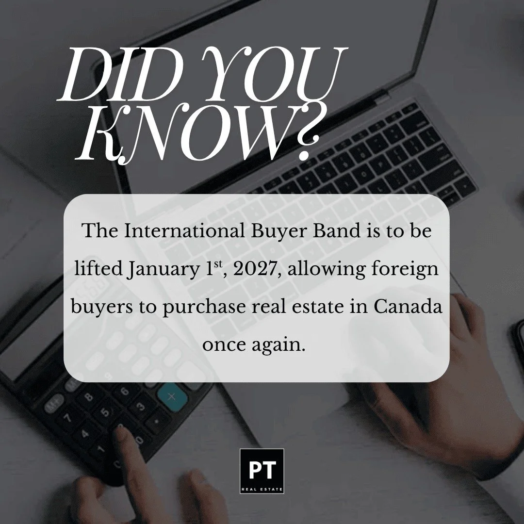 The international buyer ban is set to lift January 1, 2027&mdash;a change that could reshape the housing market😮

With foreign buyers expected to re-enter, demand may increase and competition could intensify in key markets. Whether you&rsquo;re plan
