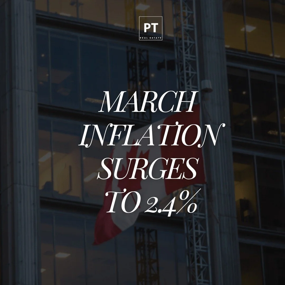 Here are 5 things you need to know this morning ⬇️

➡️ Canada&rsquo;s inflation climbed to 2.4% in March, driven largely by a sharp spike in gas prices as global tensions escalate

➡️ Oil prices are surging while markets look set to open lower after 