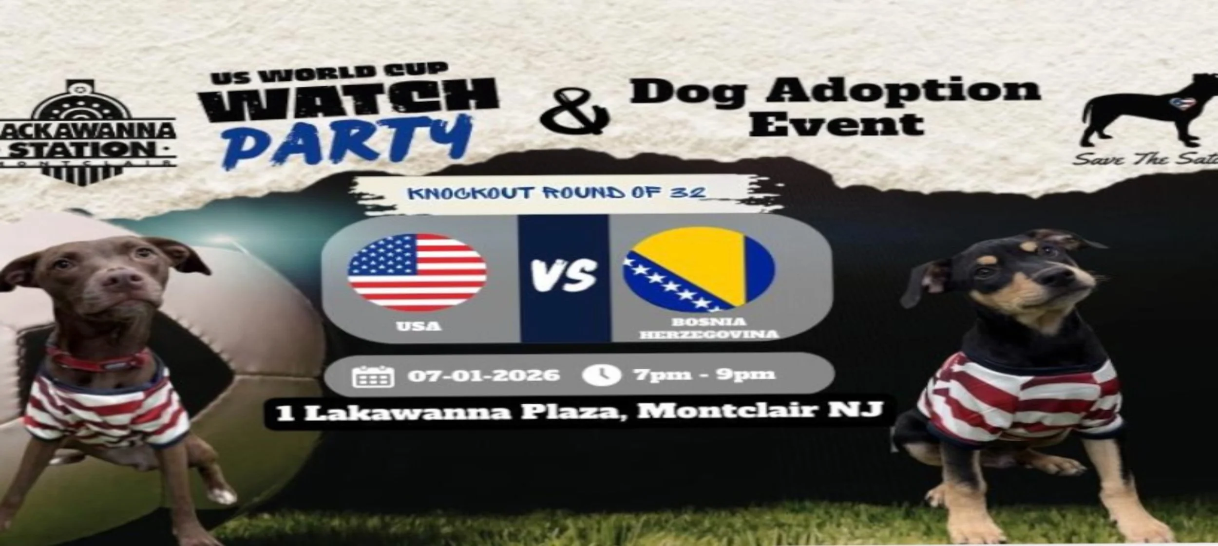 US Soccer Watch Party & Adoption Event
