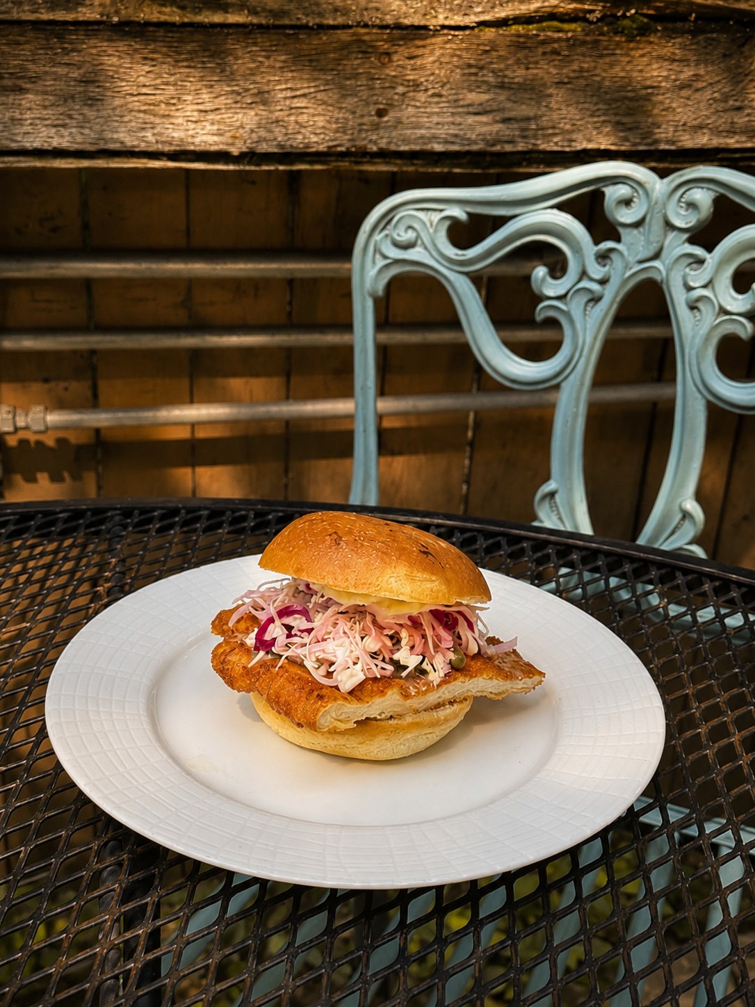 schnitzel sandwich - happy hour deals in logan square