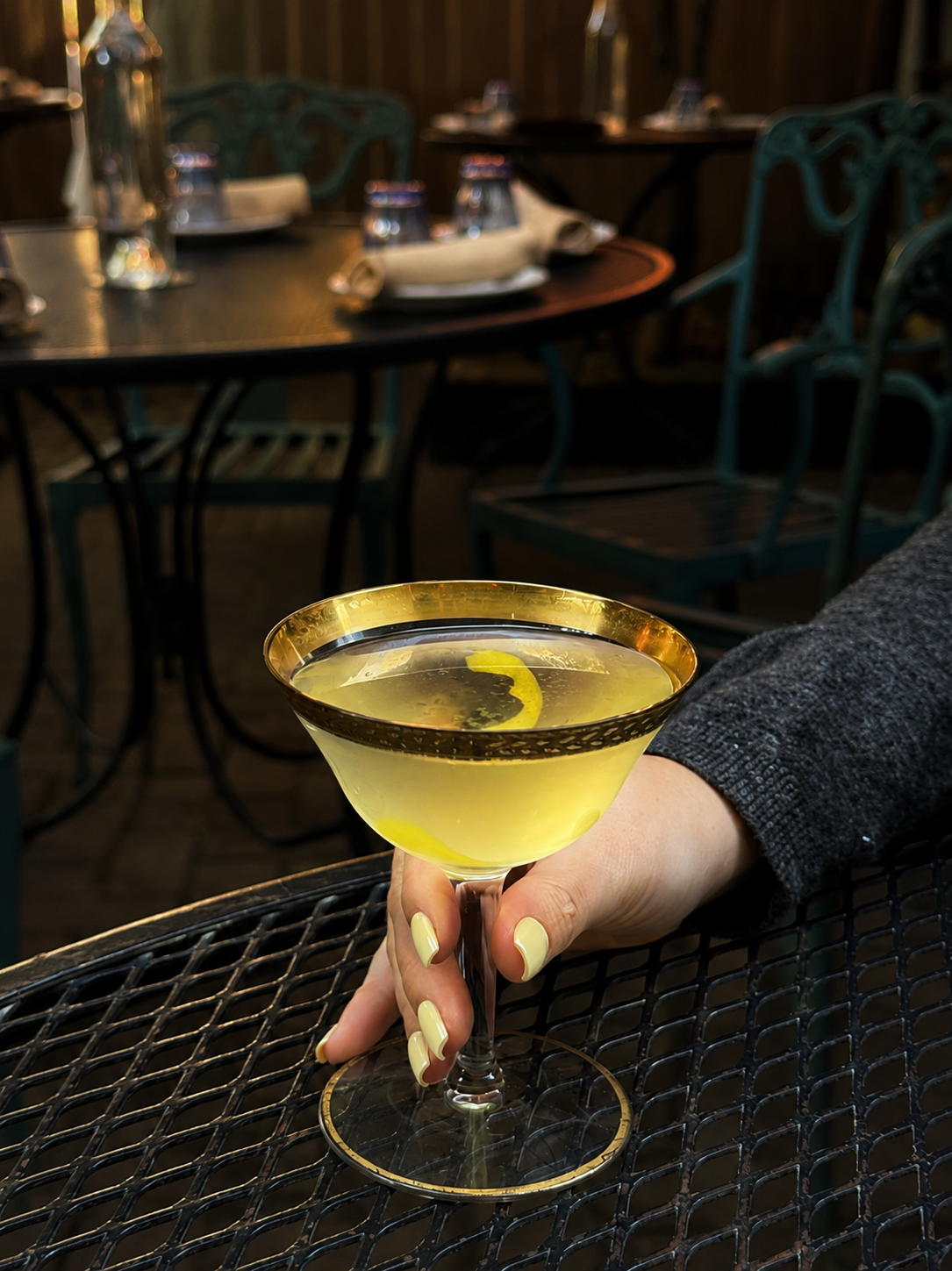 cocktails at table donkey stick - best bar programs in chicago