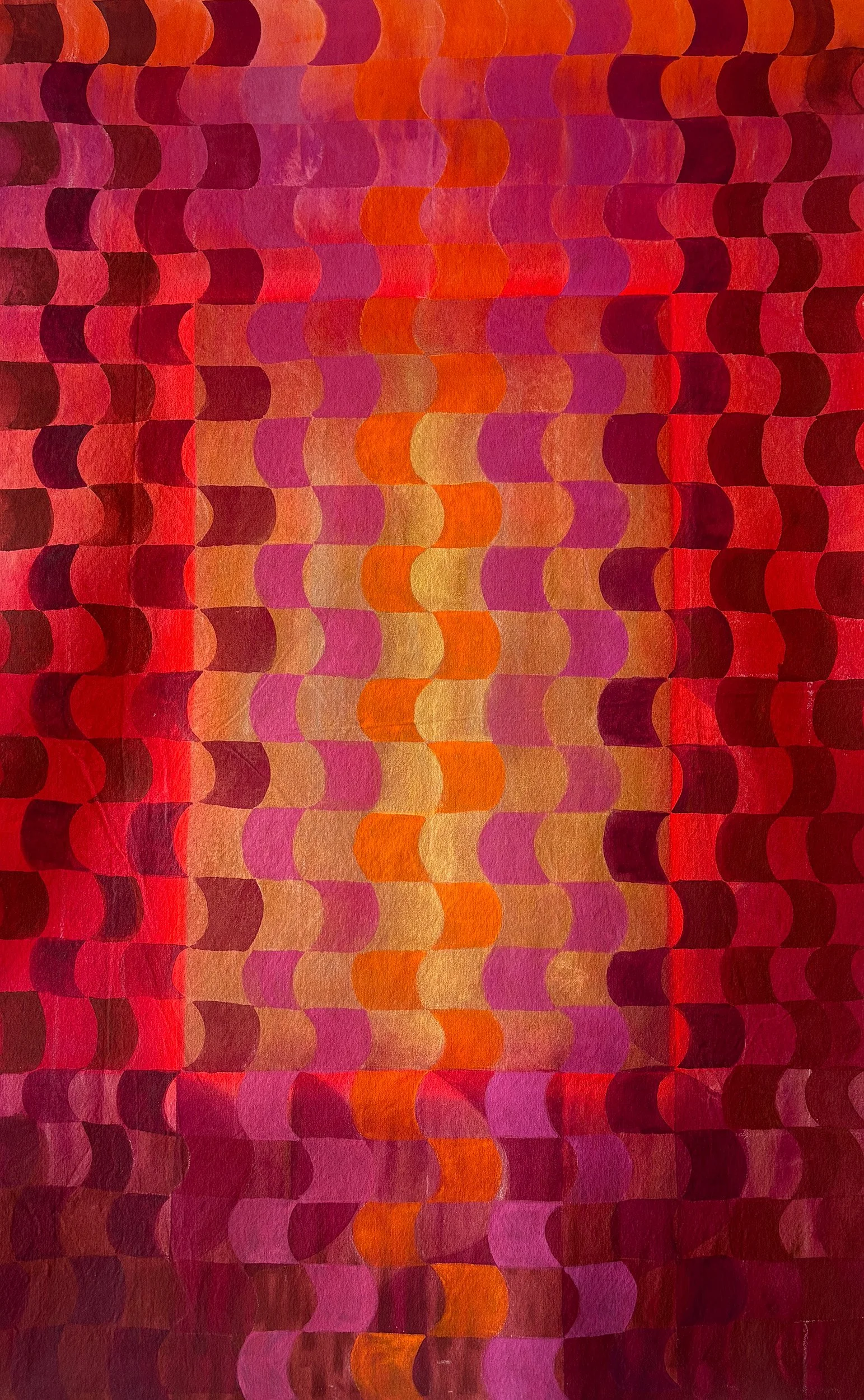 large-scale-abstract-painting-geometric-pattern-red-orange-magenta-purple-chromatic-gradient-dana-otto-brooklyn.jpg