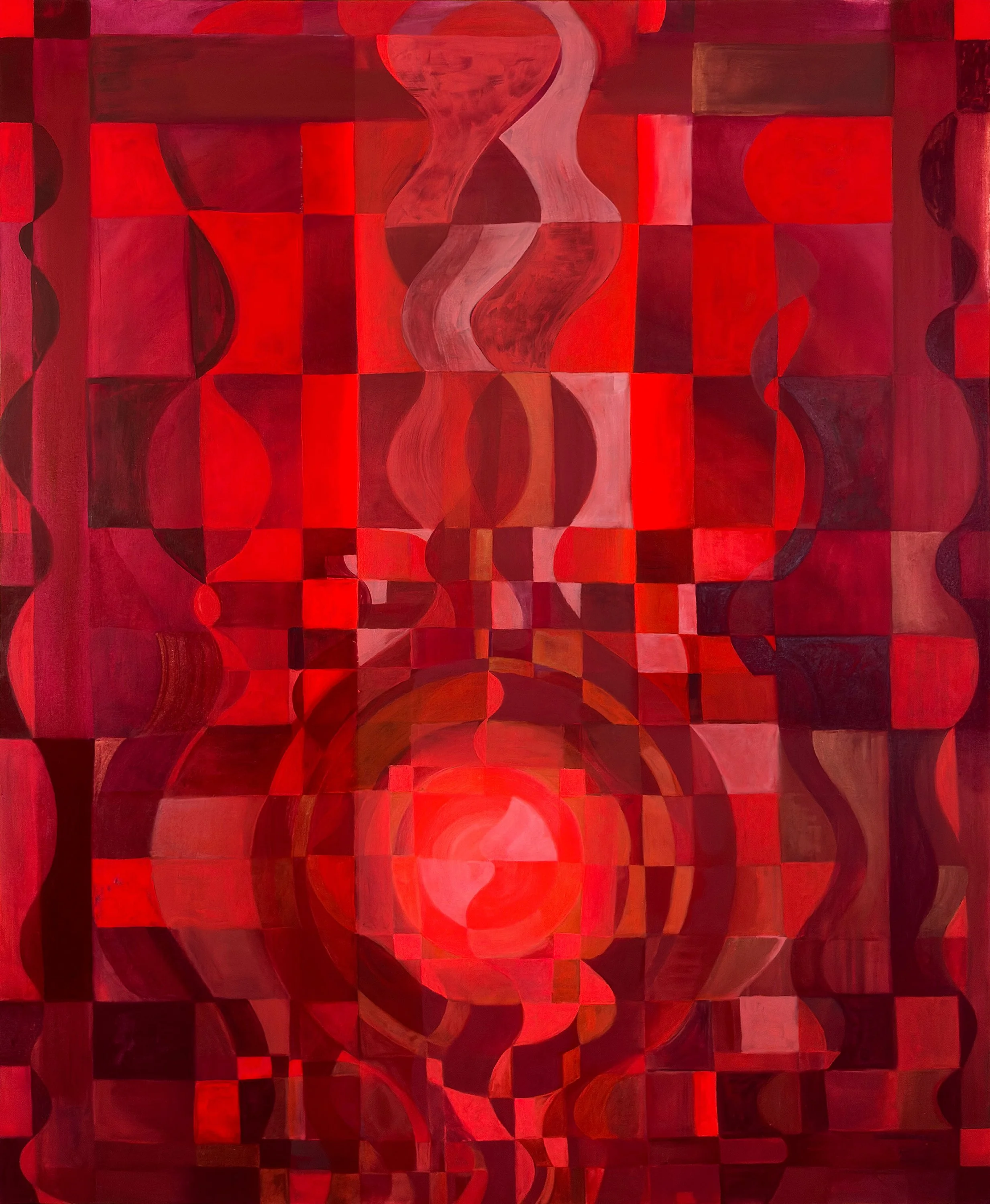 Root, acrylic and oil on canvas, 60 x 72 inches, 2026
