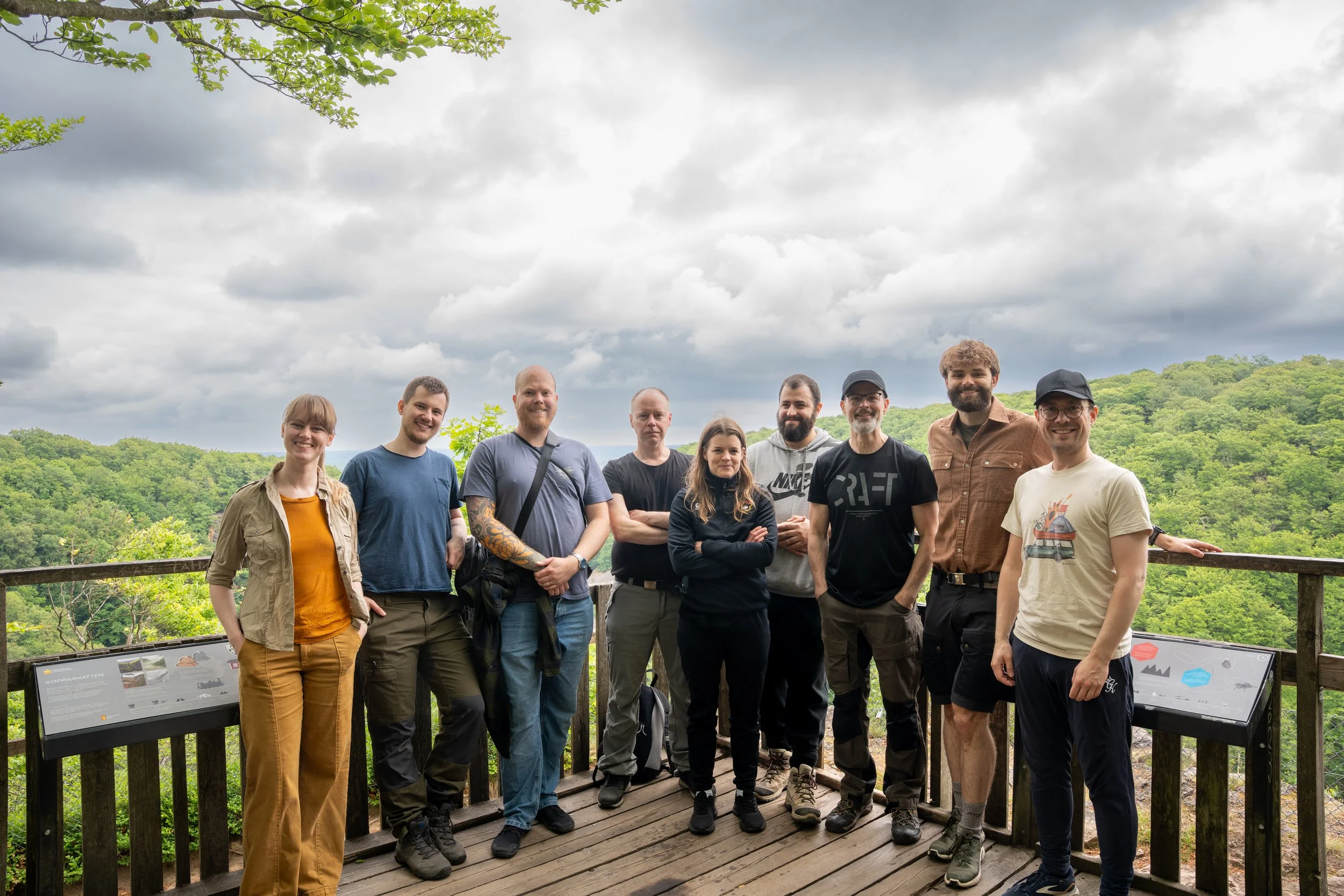 SweBITS team at Kopparhatten in Söderåsen National Park
