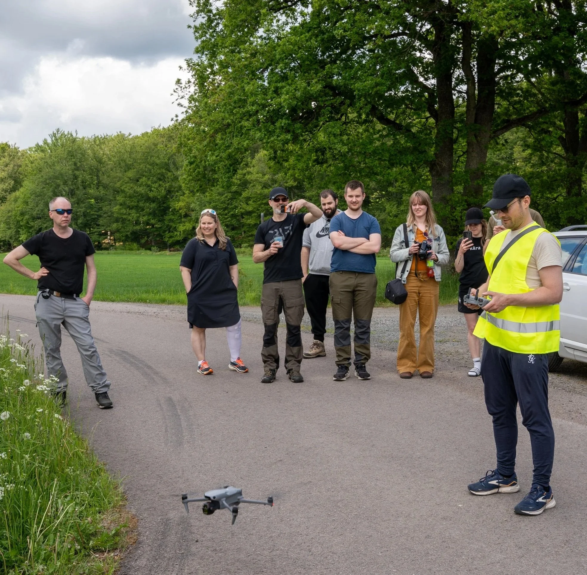 SweBITS flying a drone in Skåne