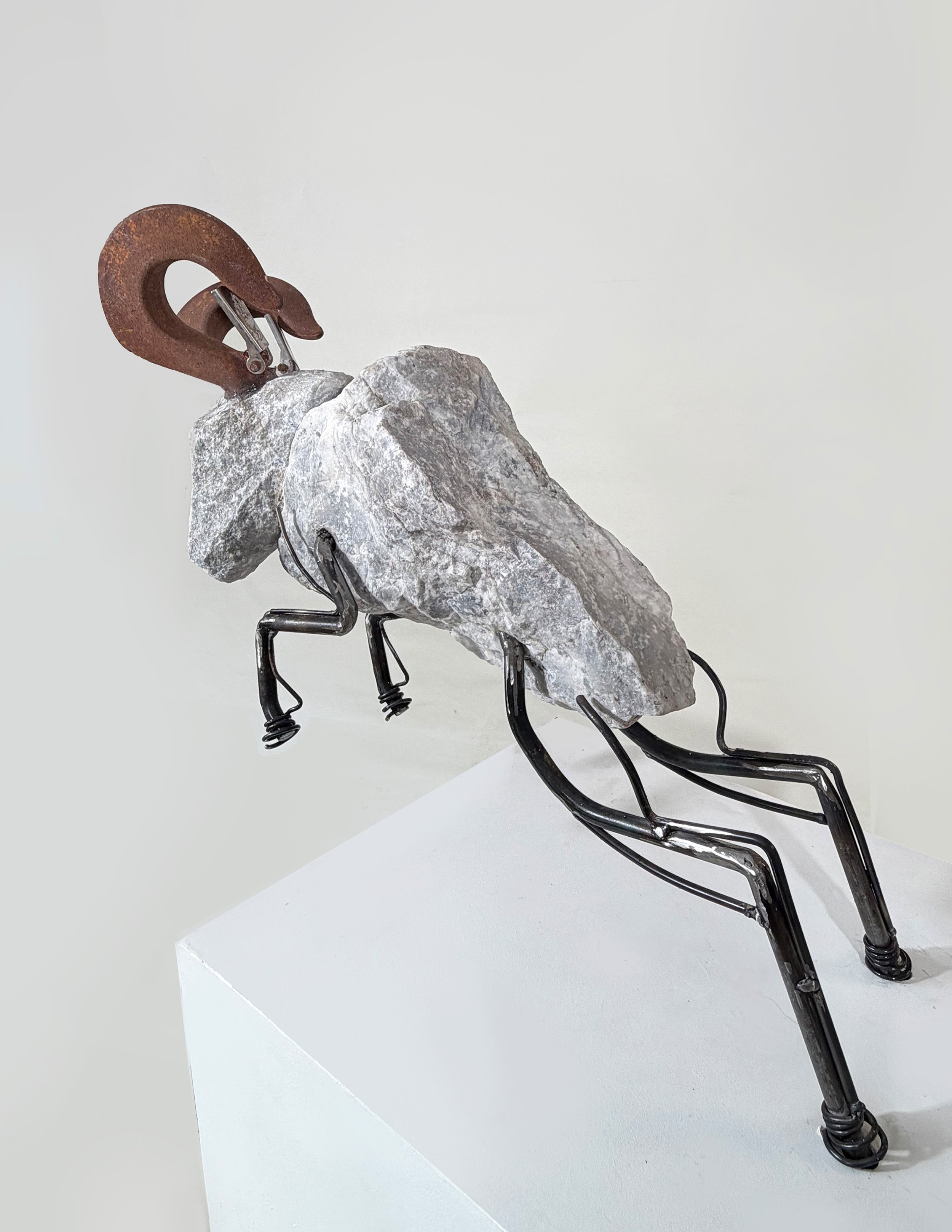 Hard Headed. 2026 30x30x12 Steel and Stone