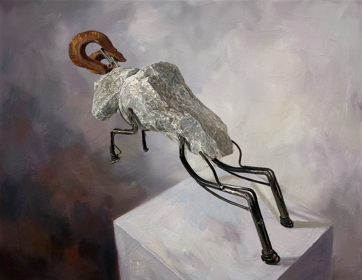 Hard Headed. 2026 Digital print 20x16