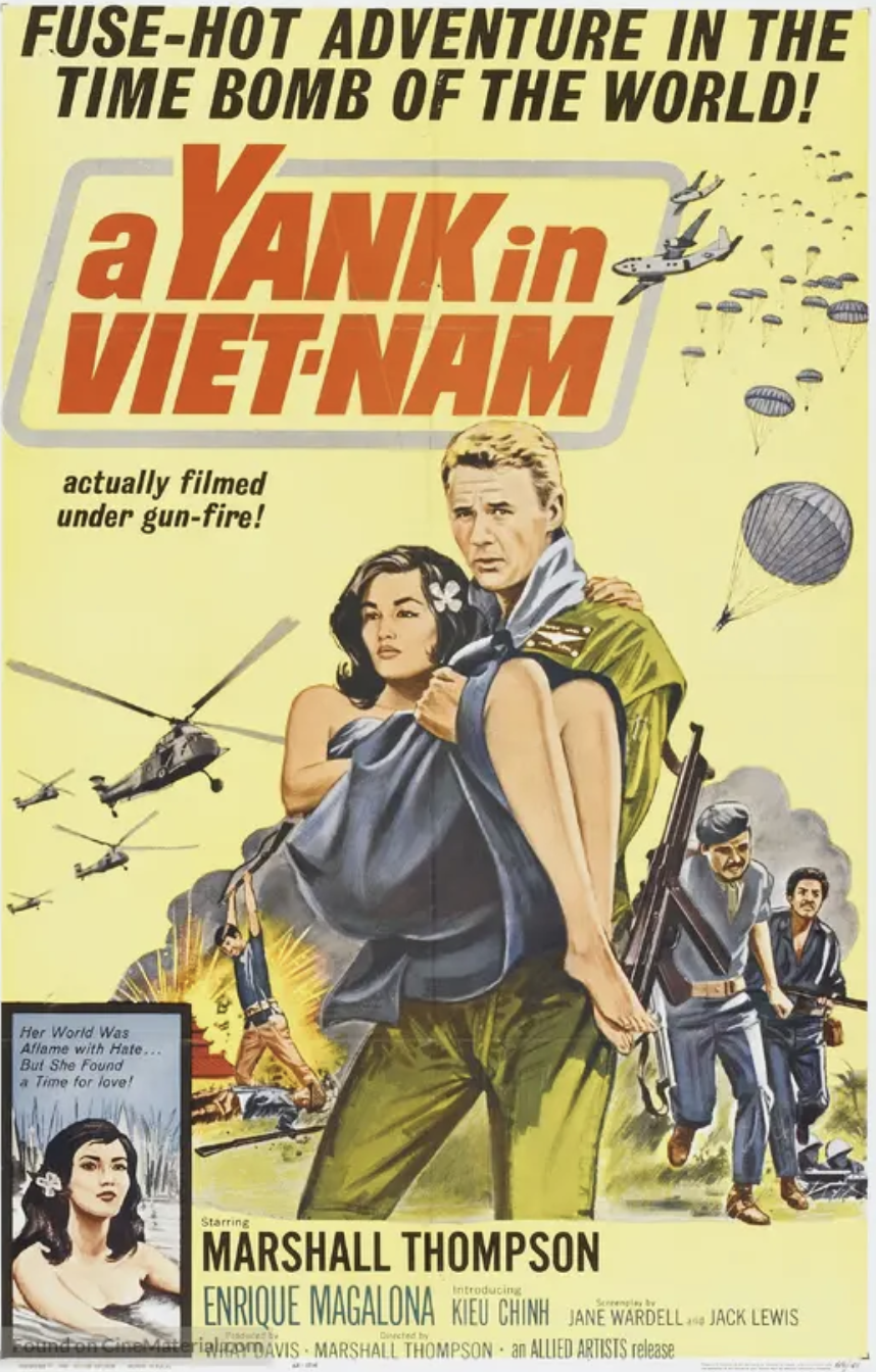 A Yank in Vietnam (1964) Movie Poster Kieu Chinh & Marshall Thompson