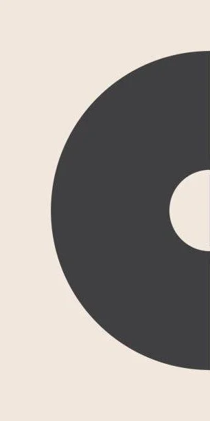 Close-up of a black vinyl record on a light background.