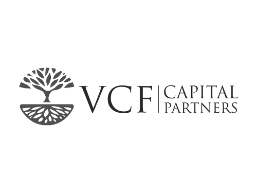 VCF Capital Partners logo featuring a tree with roots and the company name.