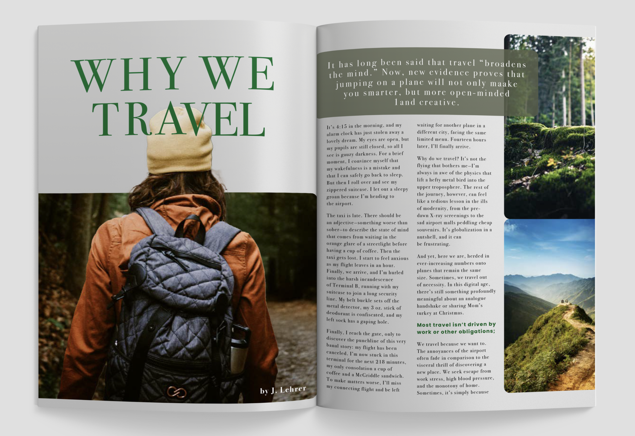 Multi-Page Editoral