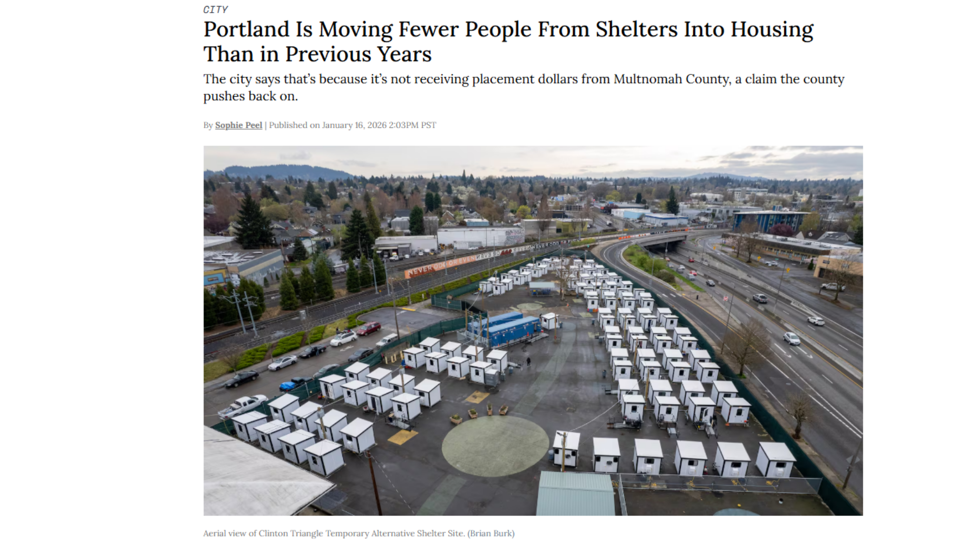 WW Headline: Portland Is Moving Fewer People From Shelters Into Housing Than in Previous&nbsp;Years