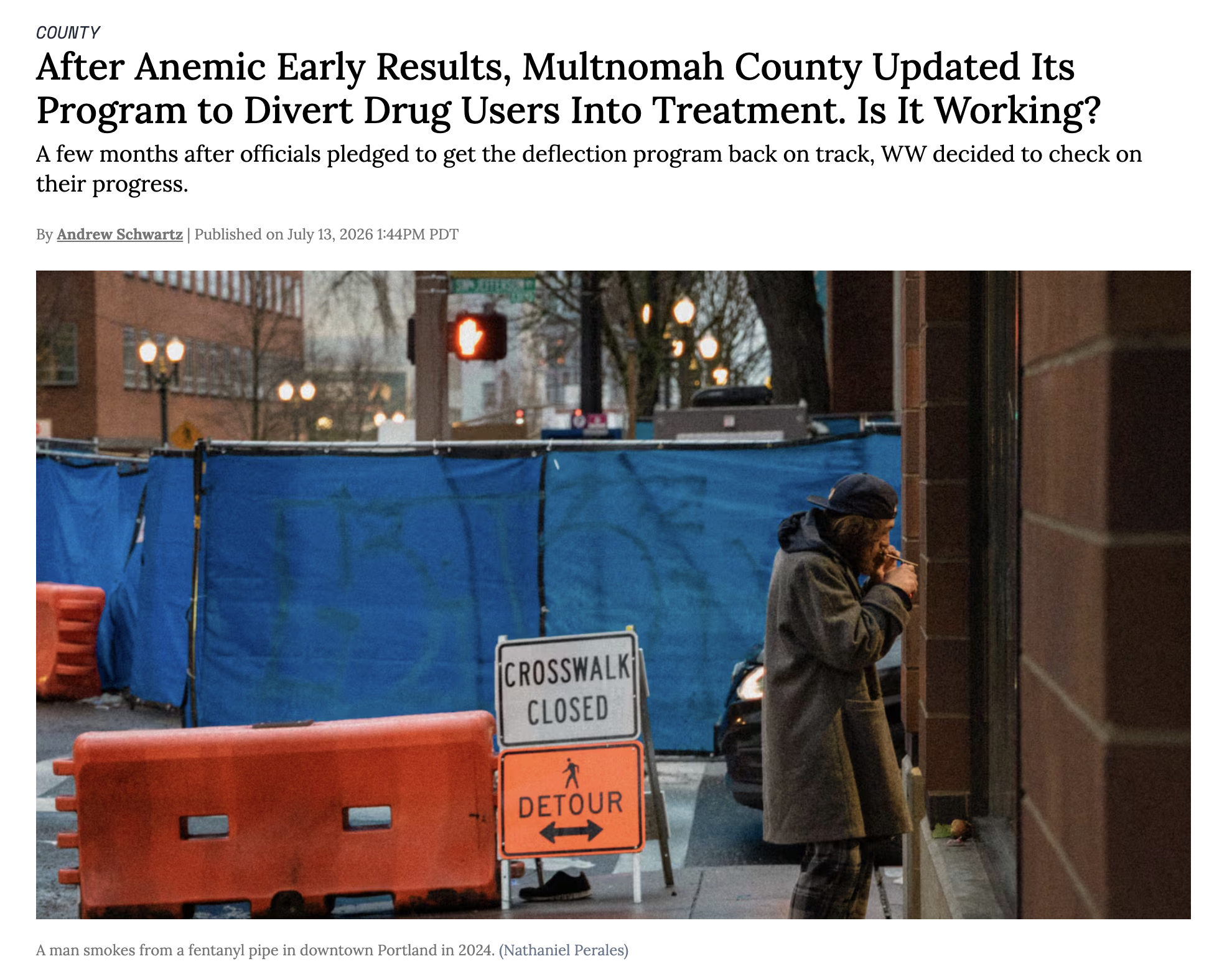 Multnomah County: Deflecting Responsibility