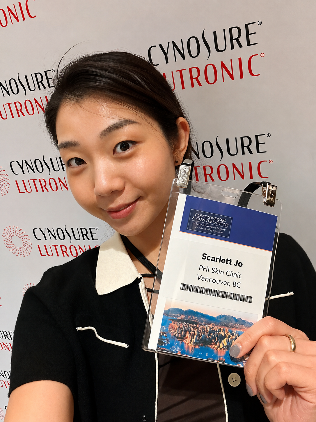 Scarlett Jo attending the 2026 Controversies & Conversations in Laser and Cosmetic Surgery symposium in Vancouver.