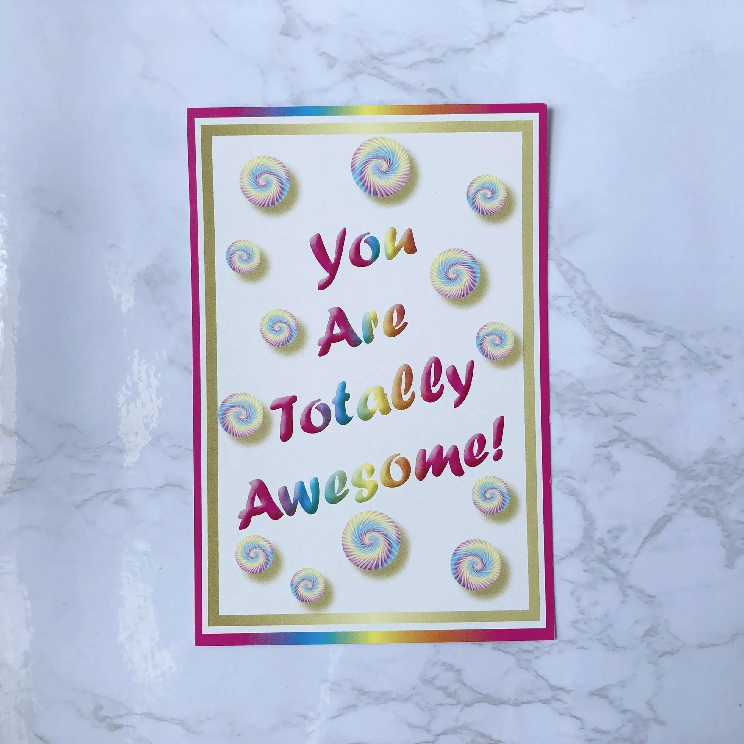 You Are Totally Awesome! 80s Greeting Card