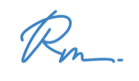 Ralli Marketing logo, cursive uppercase "R" and lowercase "m": a company that Founders Forum founder Jason Davis owns and operates.