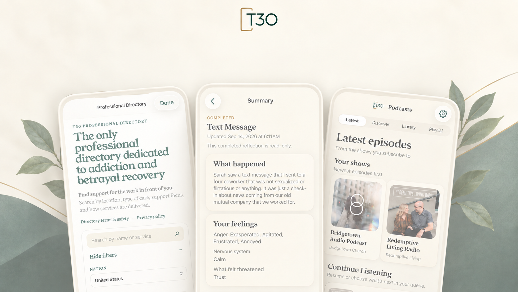What’s New in T30: Repair Kit, Directory &amp; Podcasts