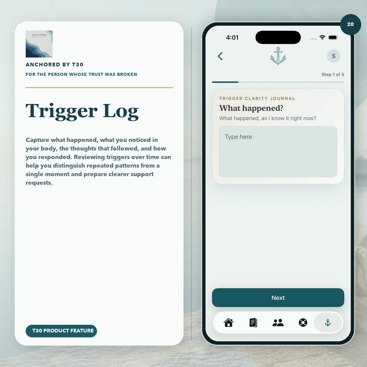 Anchored Trigger Log feature preview