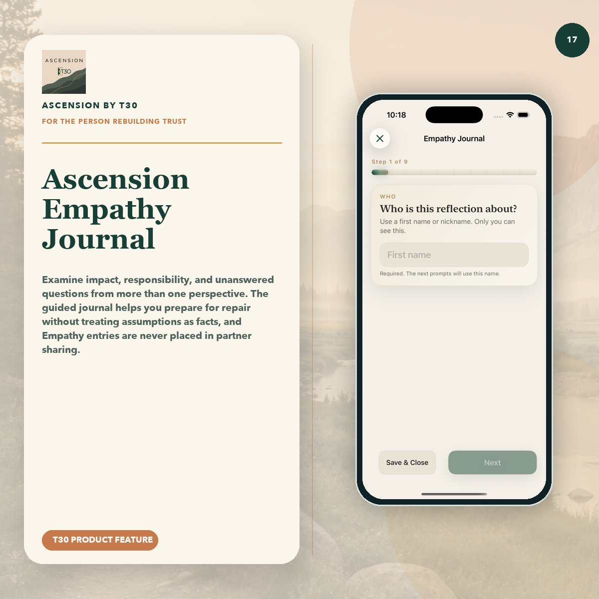 Ascension Empathy Journal in the Atelier theme