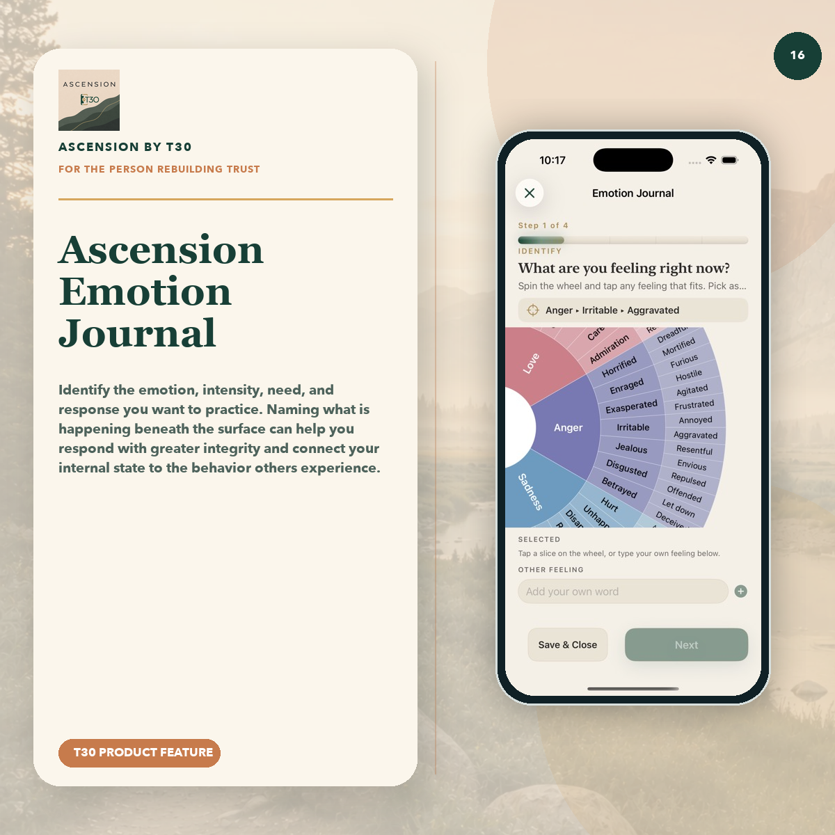 Ascension Emotion Journal in the Atelier theme