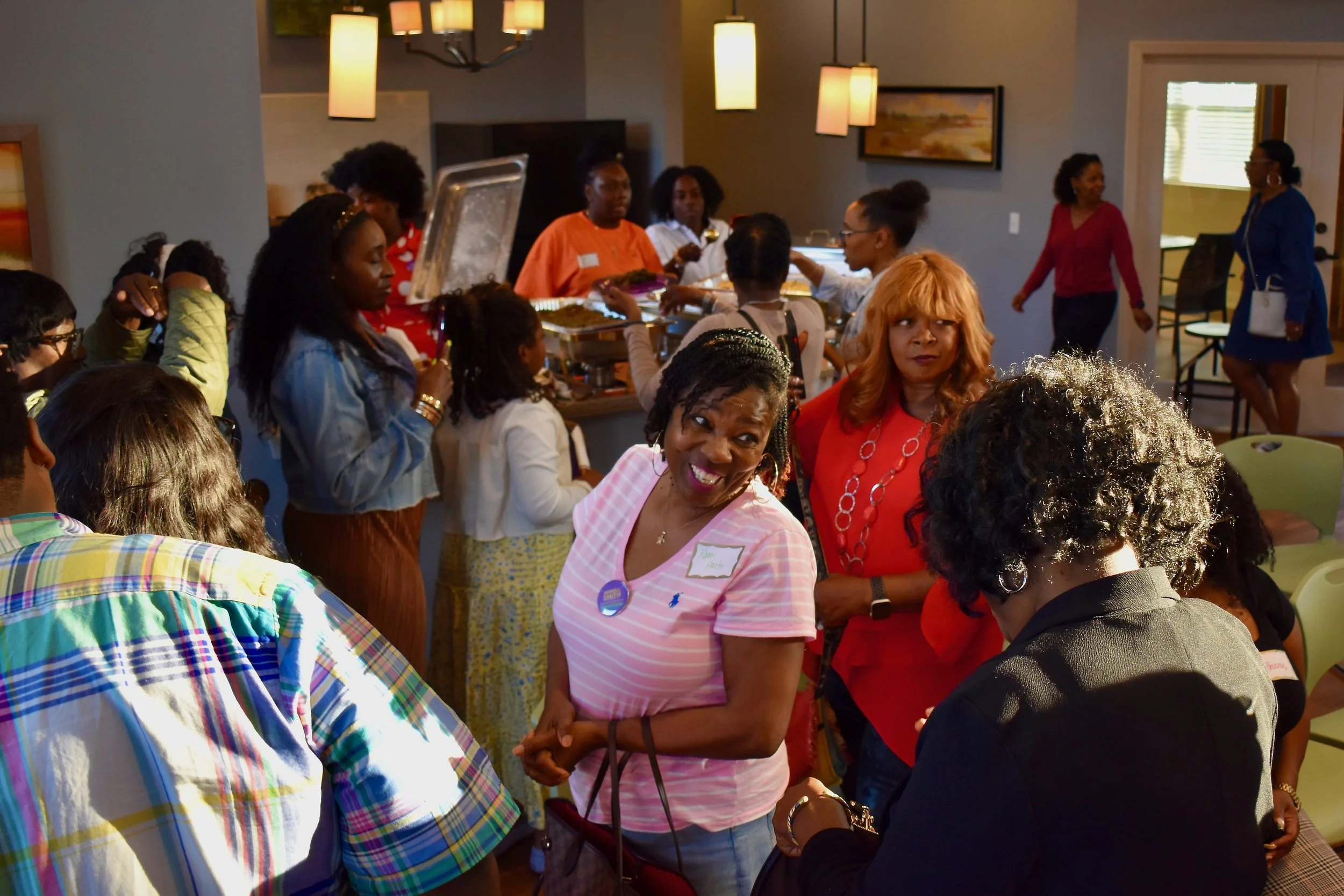Photo of crowd of Jannell C. Smith supporters at event